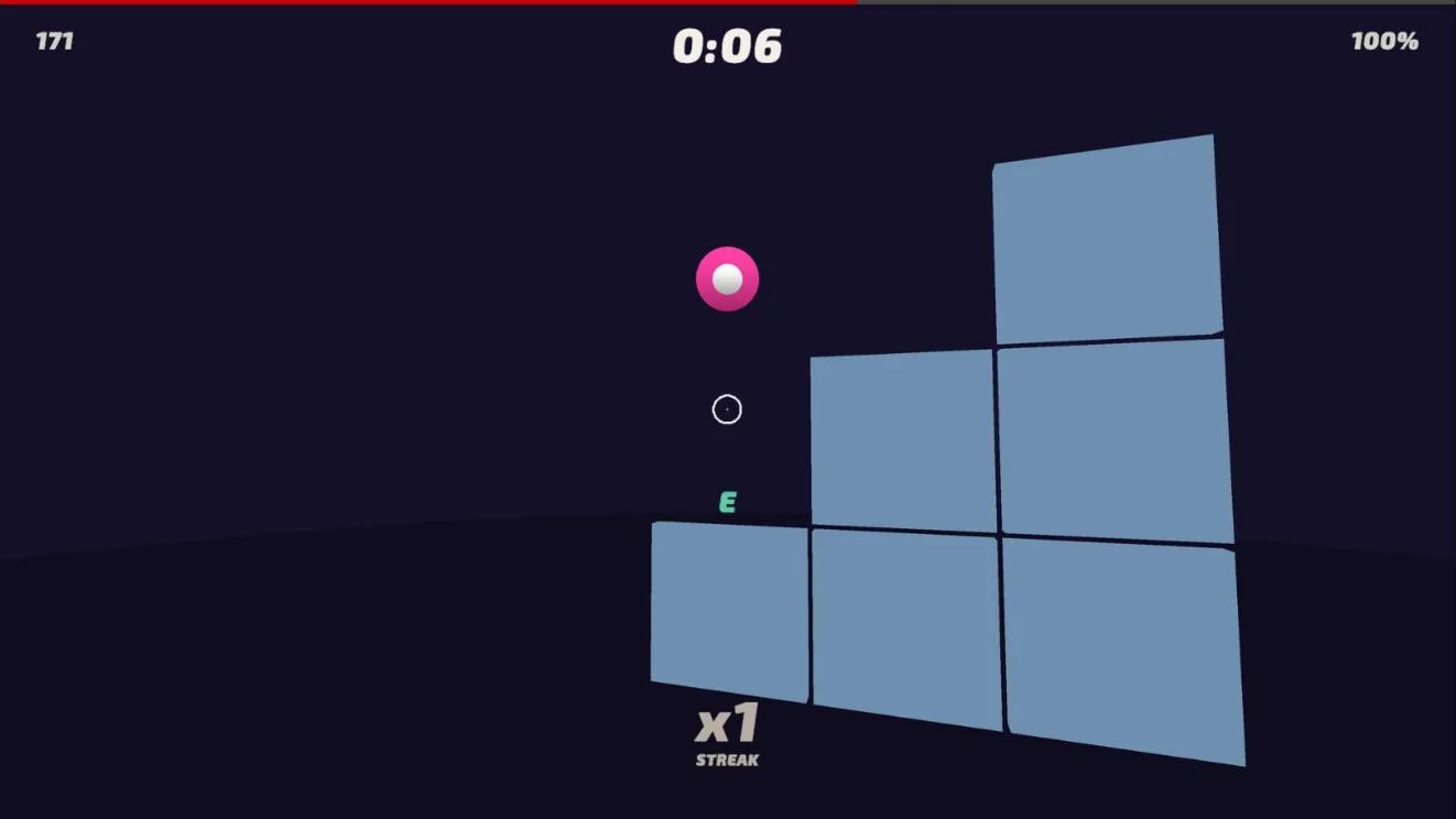 Box Peeks scenario: a target peeking over build walls